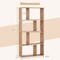 48 Inch 4-Tier Geometric Bookshelf with 8 Cubes for Living Room Bedroom